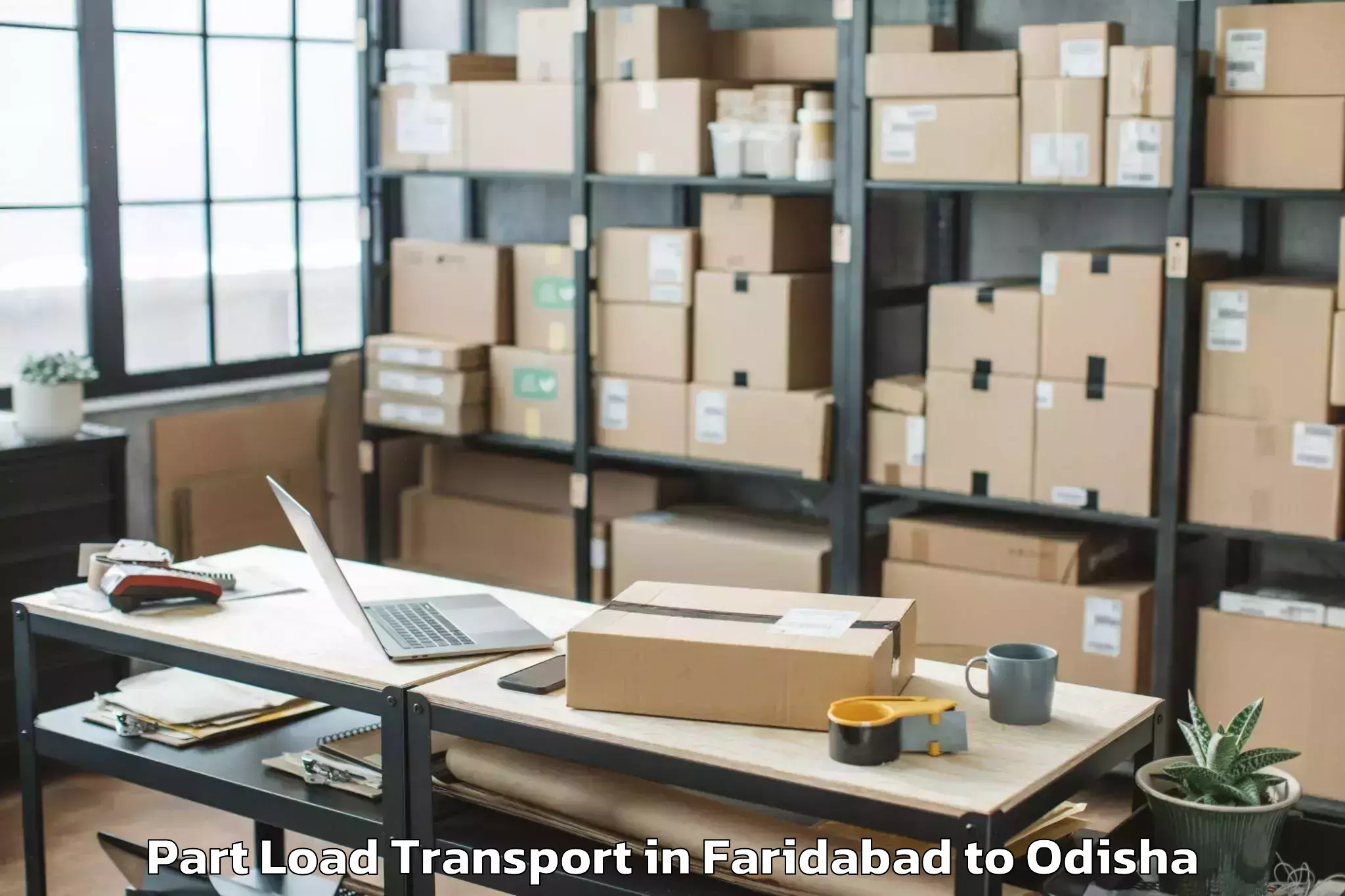 Book Faridabad to Biramaharajpur Part Load Transport Online